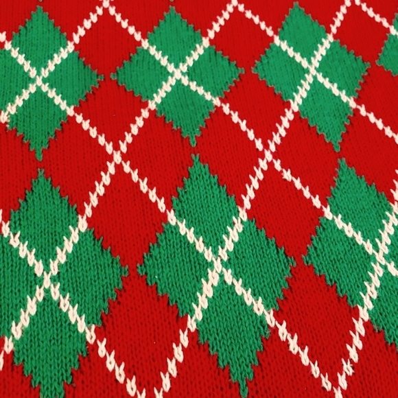 Blizzard Bay Mens Timmy the T-Rex in an Argyle Vest Ugly Christmas Sweater SZ L - Picture 5 of 8